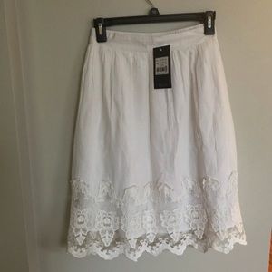 White skirt